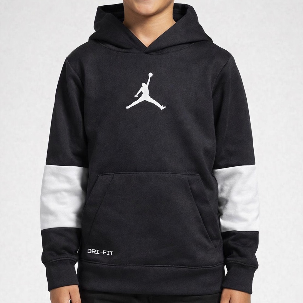NWOT Jordan Kids Black and White Hoodie